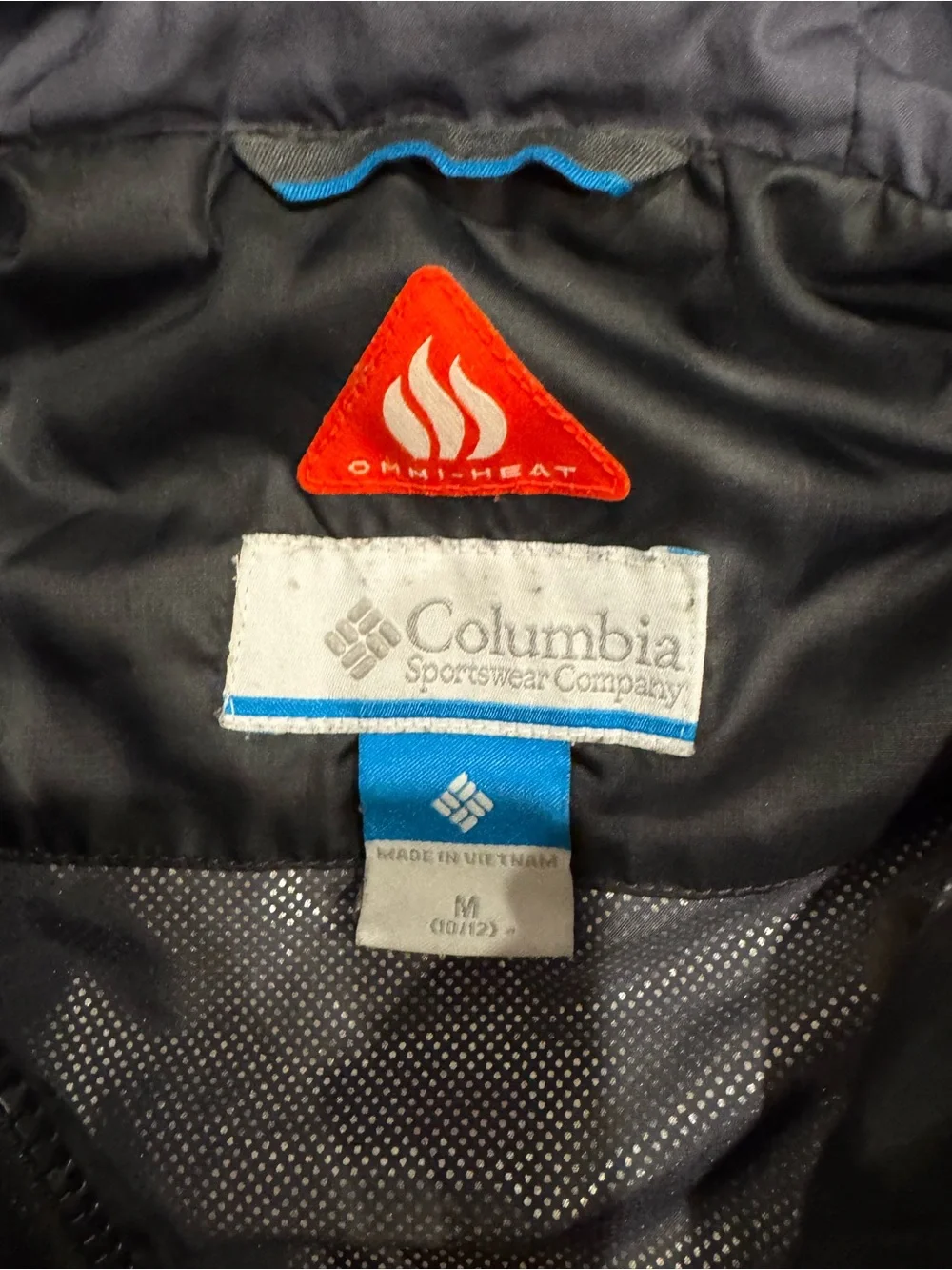 Columbia Boys Black Hooded Insulated Jacket